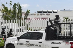 Các thành viên lực lượng phòng vệ quốc gia Mexico được triển khai trong một vụ việc tại bang Guerrero (Mexico) hồi tháng Sáu năm ngoái. (Ảnh: france24.com/TTXVN)
