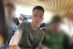 Đối tượng Vũ Đức Hải bị bắt tại Hà Tĩnh. (Nguồn: Công an tỉnh Bắc Giang)