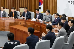Một phiên họp của đảng Quyền lực Quốc dân (PPP) ở Seoul hồi tháng 12 năm ngoái. (Ảnh minh họa: Yonhap/TTXVN)