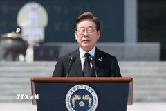Tổng thống Hàn Quốc Lee Jae Myung phát biểu tại Seoul ngày 6/6/2025. (Ảnh: Yonhap/TTXVN)