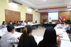 Quang cảnh cuộc gặp mặt giới trí thức Việt Nam tại Thái Lan. (Ảnh: Đỗ Sinh/TTXVN)