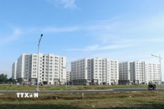 Một dự án nhà ở xã hội được triển khai đầu tư. (Ảnh: TTXVN)