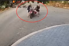 Phẫn nộ tài xế ôtô dùng gậy "giải quyết khúc mắc" với hai bố con đi xe máy
