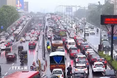 Đường phố Mumbai (Ấn Độ). (Ảnh : ANI/TTXVN)