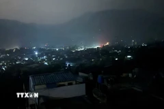 Quang cảnh thành phố Muzaffarabad ở khu vực Kashmir do Pakistan quản lý, một trong những địa điểm bị tấn công từ Ấn Độ, ngày 7/5/2025. (Ảnh: Reuters/TTXVN)