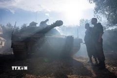 Binh sỹ Israel được triển khai tại khu vực chiếm đóng trên Cao nguyên Golan gần biên giới Israel-Syria, hồi tháng 12 năm ngoái. (Ảnh: THX/TTXVN)