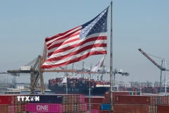 Quang cảnh cảng hàng hóa Long Beach, California (Mỹ). (Ảnh: AFP/TTXVN)