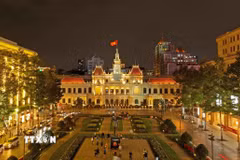 Trụ sở Ủy ban Nhân dân Thành phố Hồ Chí Minh ở Quận 1. (Ảnh: Vũ Sinh/TTXVN)