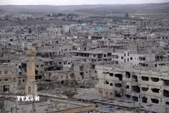 Cảnh tàn phá do xung đột tại Daraa (Syria). (Ảnh: THX/TTXVN)