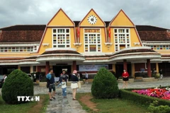 Ga Đà Lạt ở tỉnh Lâm Đồng. (Ảnh: Chu Quốc Hùng/TTXVN)