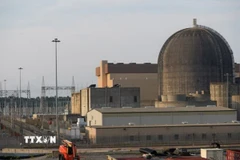 Lò phản ứng số 2 tại nhà máy điện hạt nhân Vogtle ở Waynesboro, bang Georgia (Mỹ). (Ảnh: Reuters/TTXVN)