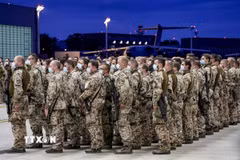 Binh sỹ Đức tại sân bay ở Wunstorf, miền Bắc nước này. (Ảnh minh họa. AFP/TTXVN)