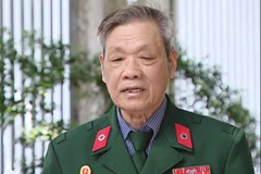 Cựu chiến binh Vũ Thành Kim. (Hình ảnh từ video/TTXVN)