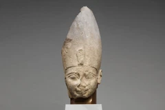 Một phần tượng của Pharaoh Ahmose I được trưng bày tại Bảo tàng Nghệ thuật Metropolitan. (Nguồn: Internet)