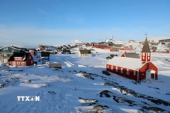 Quang cảnh thành phố Nuuk, Greenland. (Ảnh: THX/TTXVN)