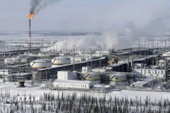 Cơ sở lọc dầu ở giếng dầu Vankorskoye thuộc vùng Krasnoyarsk (Nga). (Ảnh: Reuters/TTXVN)