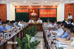Hội nghị Tỉnh ủy Phú Yên lần thứ 17, hồi tháng 10 năm ngoái. (Ảnh: Xuân Triệu/TTXVN)