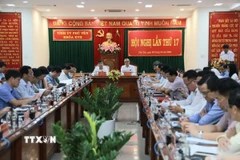 Hội nghị Tỉnh ủy Phú Yên lần thứ 17, hồi tháng 10 năm ngoái. (Ảnh: Xuân Triệu/TTXVN)