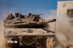 Binh sỹ Israel được triển khai tại Dải Gaza. (Ảnh: THX/TTXVN)