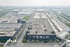 Nhà máy của hãng Tesla tại Thượng Hải (Trung Quốc). (Ảnh: THX/TTXVN)