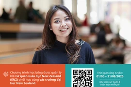 Học bổng Chính phủ New Zealand bậc đại học (NZUA) từ ngày 1/5 đến hết ngày 31/8. (Ảnh: ENZ)