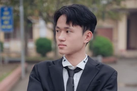 Em Trần Hữu Thịnh, lớp 12A1, Trường Trung học phổ thông Hưng Nhân. (Ảnh: NTCC)