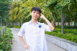 Nguyễn Đăng Khoa, thủ khoa chuyên tiếng Hàn Trường Trung học phổ thông Chu Văn An. (Ảnh: Thùy Linh/Vietnam+)