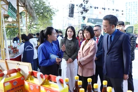Triển lãm sẽ diễn ra từ ngày 26/12 đến ngày 28/12, quy tụ các sản phẩm tiêu biểu của thanh niên nông thôn cả nước. (Ảnh: PV/Vietnam+)