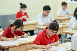 Thí sinh dự thi Tốt nghiệp trung học phổ thông 2025. (Ảnh: PV/Vietnam+)