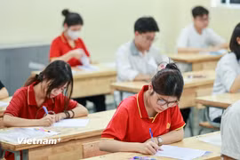 Thí sinh dự thi Tốt nghiệp trung học phổ thông 2025. (Ảnh: PV/Vietnam+)