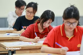 Thí sinh dự thi Tốt nghiệp trung học phổ thông. (Ảnh: PV/TTXVN)