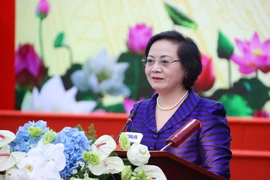 Bà Phạm Thị Thanh Trà, nữ Phó Thủ tướng đầu tiên của Việt Nam. (Ảnh: Văn Điệp)