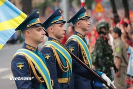 Đoàn quân nhân 4 quốc gia diễu binh kỷ niệm 80 năm Quốc khánh Việt Nam