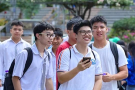 Thí sinh dự thi Tốt nghiệp trung học phổ thông. (Ảnh: Hoài Nam/Vietnam+)