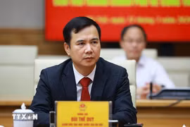 Ông Bùi Thế Duy, tân Giám đốc Đại học Quốc gia Hà Nội. (Ảnh: Dương Giang/TTXVN)