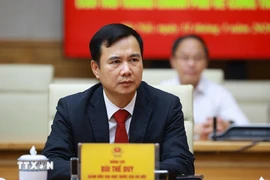 Ông Bùi Thế Duy, tân Giám đốc Đại học Quốc gia Hà Nội. (Ảnh: Dương Giang/TTXVN)