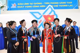 Các đại biểu tham dự Đại hội đại biểu toàn quốc Đoàn Thanh niên Cộng sản Hồ Chí Minh lần thứ XIII. (Ảnh: PV/Vietnam+)