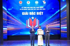 Năm 2025 là năm thứ 8 Bộ Giáo dục và Đào tạo tổ chức Giải báo chí toàn quốc Vì sự nghiệp giáo dục Việt Nam. (Ảnh: BTC)