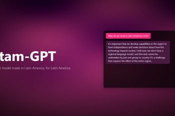 Hình ảnh trên trang chủ website latamgpt.org. (Ảnh chụp màn hình)