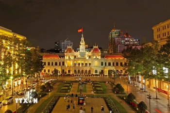 Trụ sở Ủy ban Nhân dân Thành phố Hồ Chí Minh ở Quận 1. (Ảnh: Vũ Sinh/TTXVN)
