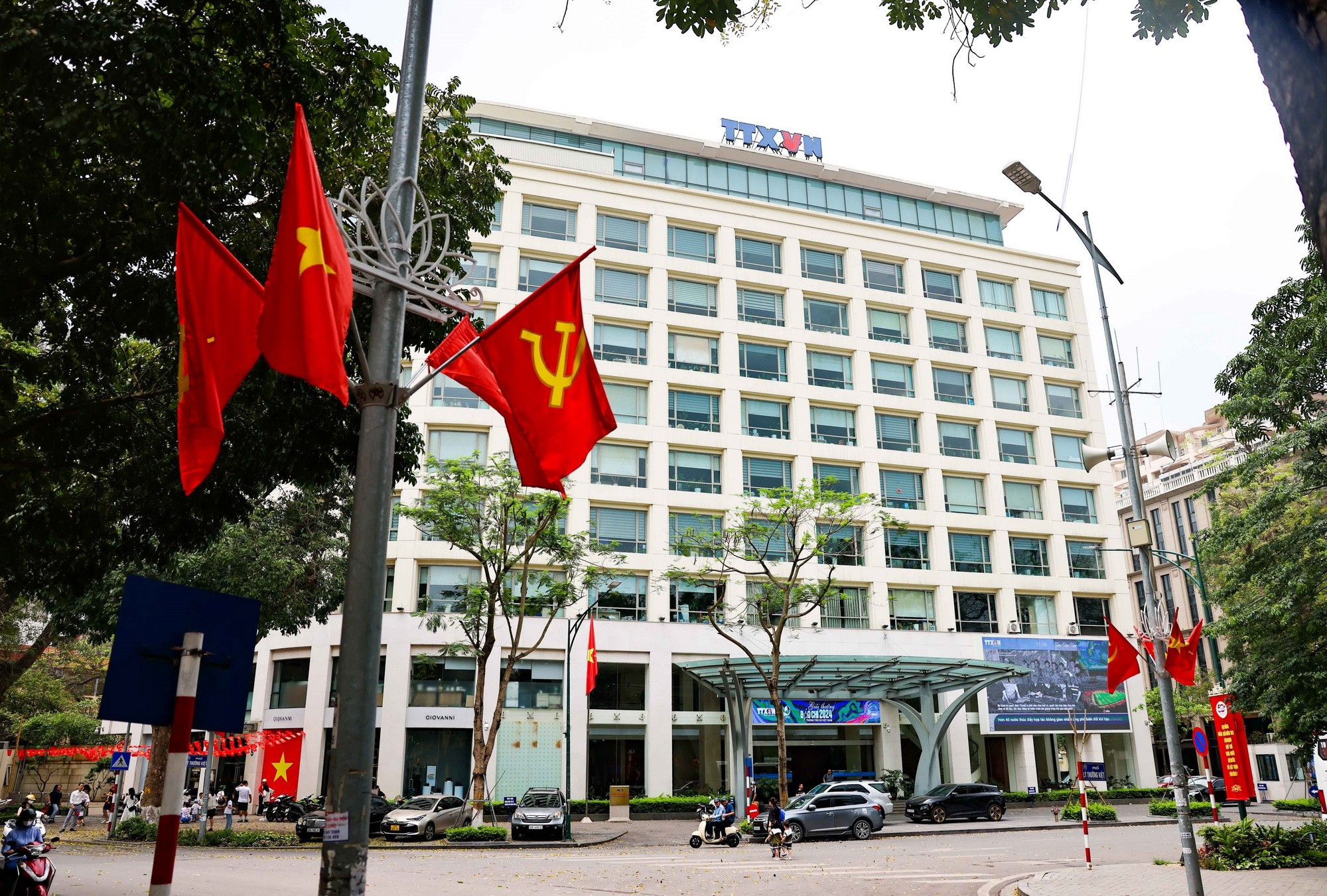 ទីស្នាក់ការ VNA លេខ៥ វិថី Ly Thuong Kiet ទីក្រុងហាណូយ។ (រូបថត៖ Thanh Tung/VNA) 0606-thong-tan-xa-1.jpg