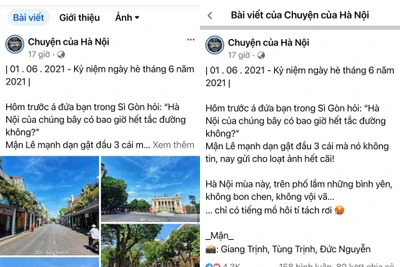 Phần ảnh vẫn hiển thị khi ở ngoài trang chủ nhưng khi người dùng click vào xem thì sẽ biến mất. (Ảnh chụp màn hình) 