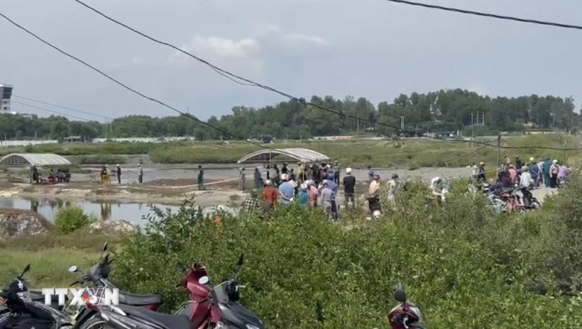 Hiện trường vụ việc. (Ảnh: TTXVN phát)