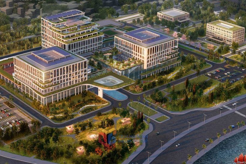 Phối cảnh khuôn viên Bệnh viện Đa khoa tỉnh (cơ sở 2).