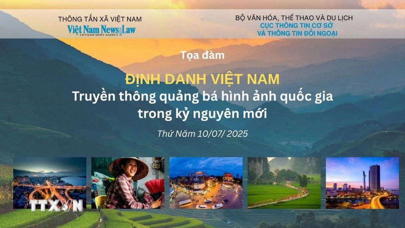 Tọa đàm với chủ đề “Định danh Việt Nam - Truyền thông quảng bá hình ảnh quốc gia trong kỷ nguyên mới,” là một trong những hoạt động quan trọng nhằm xây dựng một chiến lược toàn diện để lan tỏa giá trị Việt Nam trong giai đoạn phát triển mới. (Ảnh: Vietnam+)