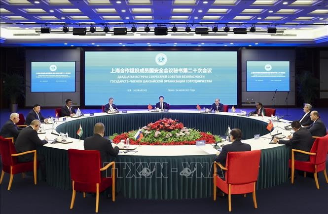 Toàn cảnh Hội nghị lần thứ 20 Bộ trưởng An ninh Tổ chức Hợp tác Thượng Hải (SCO) tại Bắc Kinh, ngày 24/6/2025. (Ảnh: THX/TTXVN)