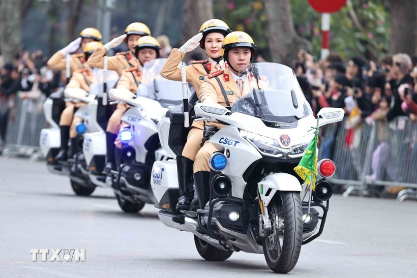 Cục Cảnh sát giao thông. (Ảnh: Minh Đức/TTXVN)