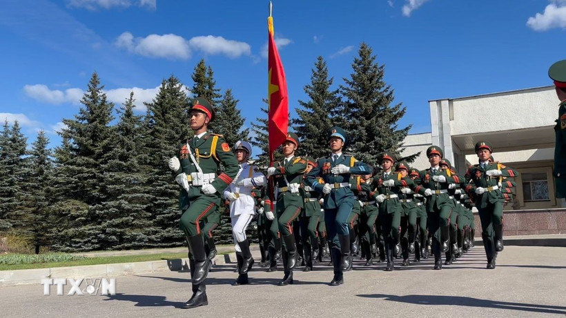 Sỹ quan Quân đội nhân dân Việt Nam. (Ảnh: Tâm Hằng/TTXVN)