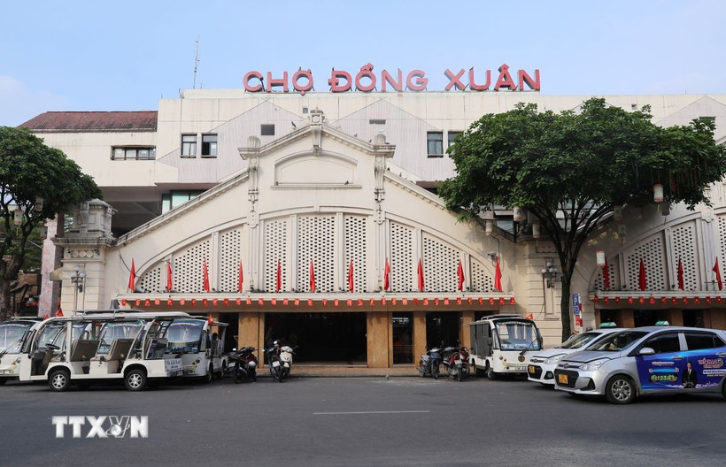 Chợ Đồng Xuân. (Ảnh: Thành Phương/TTXVN)