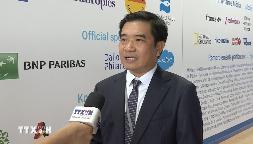 Ông Nguyễn Đức Toàn, Cục trưởng Cục Biển và Hải đảo, thuộc Bộ Nông nghiệp và Môi trường Việt Nam. (Ảnh: Đào Dũng/TTXVN)